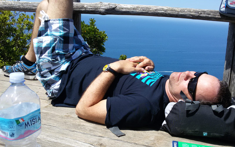 Reiseleiter bei der Arbeit