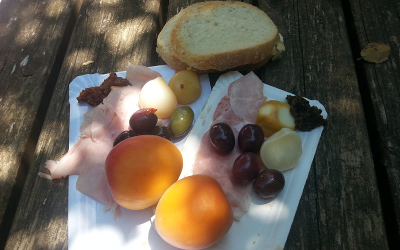 Picknick bei unseren Wanderungen