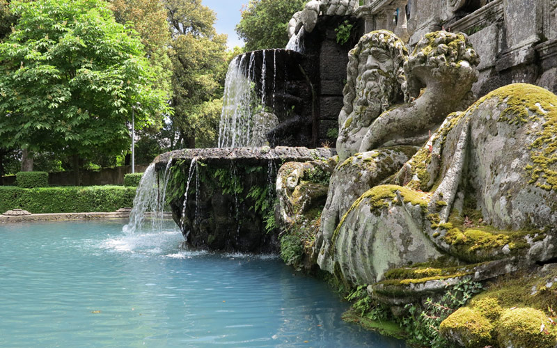 Brunnen in der Villa Lante in Viterbo